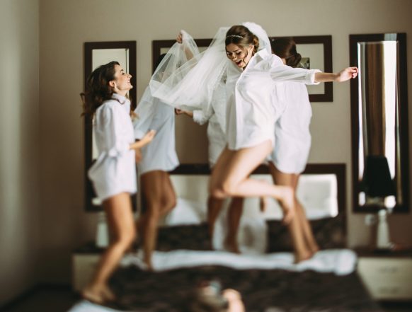 Girls are going crazy before wedding